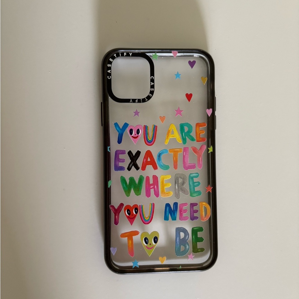 Casetify Black iPhone Case with Inspirational Design